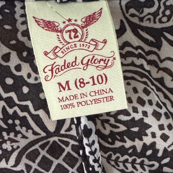 Faded Glory Black and White Patterned Wrap - Picture 3 of 9